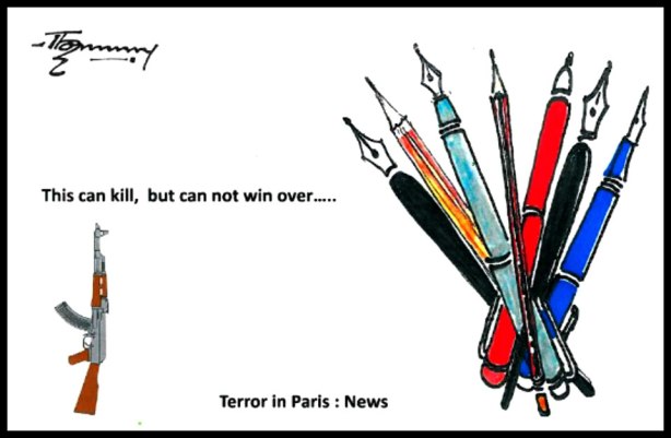 Artist Pay Tribute To Charley Hebdo 