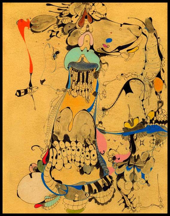 Works On Paper Drawings | DSC-1998-2002,Mix media on bristol 