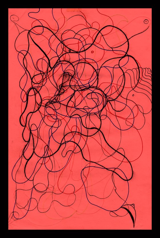 DSC, Pen on sketch paper. 6'x9'in 1998-2002